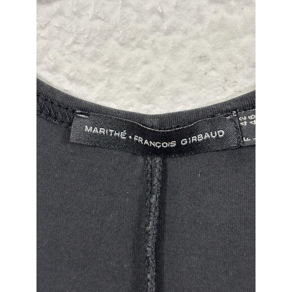 Vintage Marithe Francois Girbaud Dress Womens 7 Black Bodycon Tank Y2K 2000s - Picture 9 of 11